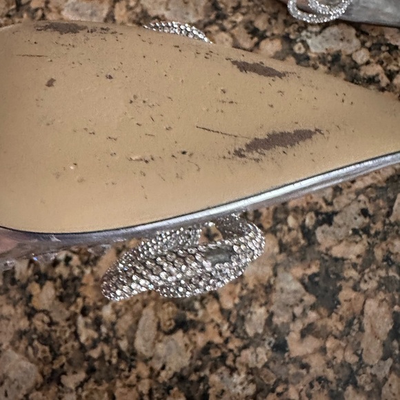 MACH & MACH NEW Double Bow PVC Clear Pumps Heels Crystal - Picture 15 of 16